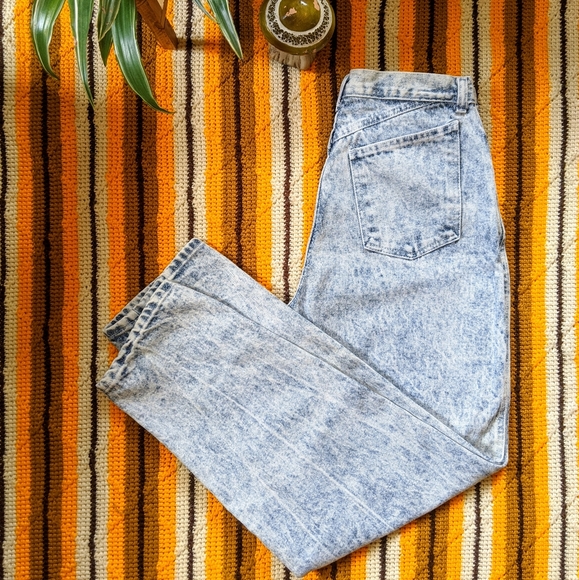 vintage acid wash jeans